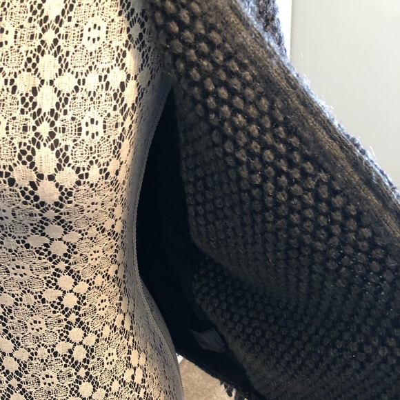 Maison Scotch Quality Jacket Cardigan Pure Wool Lined with Tassel Sleeves - Picture 7 of 11